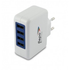 Flepo Netzteil USB 4-fach 100V/240V-4A