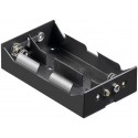 Batteriehalter , 4x Mono "D" - mit Druckknopfanschluß