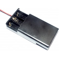 Batteriehalter 3 x Micro AAA geschlossen 15 cm Anschlusskabel