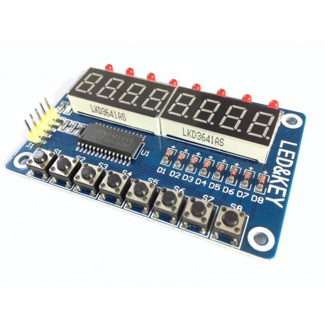 LED&KEY Modul für Arduino 8 Ziffern , LEDs 8