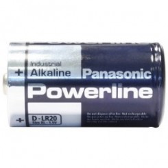 2x Panasonic PowerLine Alkali Mono D 1,5 V  