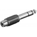 Klinke 6,35 mm-Stecker (3-Pin, Stereo) - Cinch-Buchse