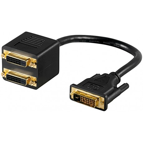 DVI-Stecker zu 2x DVI-Buchse DVI-Stecker zu 2x DVI-Buchse