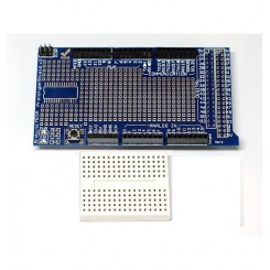 Arduino Mega Prototype Shield V3 + Mini Breadboard 