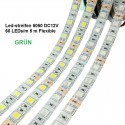 SMD-LED-Strip , 300 LEDs Grün Länge 5 m, weisser Untergrund 