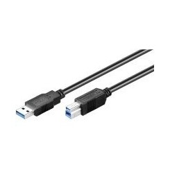 USB 3.0 AB 180 SCHWARZ 1.8m
