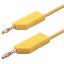 Messleitung schwarz, 2 x Stecker 4 mm, Länge 200 cm