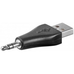 USB 2.0-Stecker (Typ A) zu Klinke 3,5 mm Stecker (3-Pin, stereo)