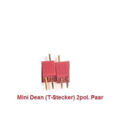Mini-Dean-Stecker/Buchse 2pol. Paar