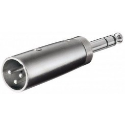 XLR-Stecker (3-Pin) - Klinke 6,35 mm-Stecker (3-Pin, Stereo)