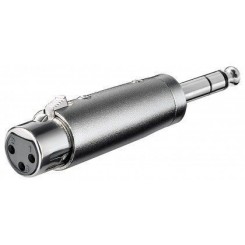 XLR-Buchse (3-Pin) - Klinke 6,35 mm-Stecker (3-Pin, Stereo)