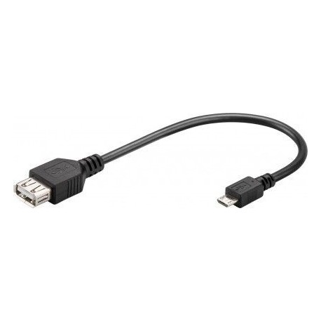 USB-OTG-Adapter USB/F auf MICRO-B S/M 0,20m