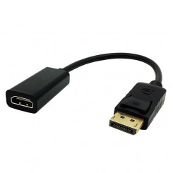 19-pol.HDMI™-Buchse zu DisplayPort-Stecker 0,2m