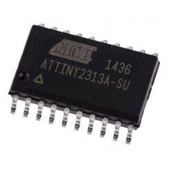 ATTINY2313A-SUAVR 8 bit 128 B RAM, 2 KB Flash, SOIC 20-Pin 