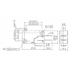 Micro-Schalter (Endschalter) 10A standard