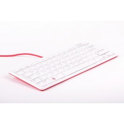 Raspberry Pi Tastatur (DE Layout) & Hub – Rot/Weiß