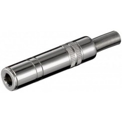 Klinkenkupplung - 6,35 mm - mono - Metallausführung 