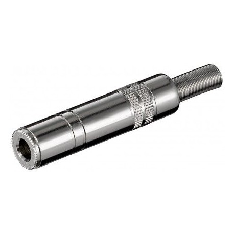 Klinkenkupplung - 6,35 mm - mono - Metallausführung 