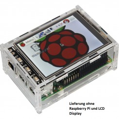 Acryl Gehäuse für Raspberry Pi und das 8,128-cm-(3.2")-Display 