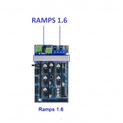Ramps 1.6 Expansion Control Panel mit Kühlkörper