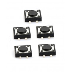 5x SMT Print-Taster 12x12x4,3mm 4 Pin