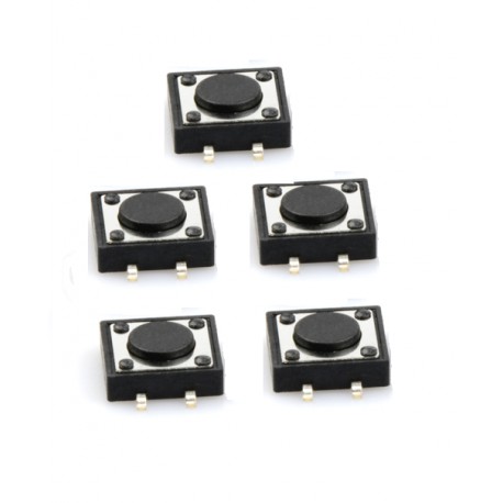 5x SMT Print-Taster 12x12x4,3mm 4 Pin