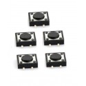 5x SMT Print-Taster 12x12x4,3mm 4 Pin