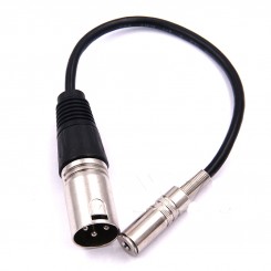 XLR-Stecker (3-Pin) - Klinke 3,5 mm-Buchse (3-Pin, Stereo)