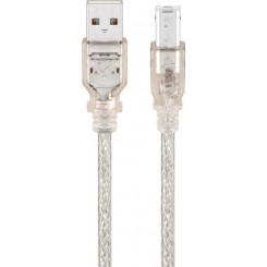  USB 2.0 Hi-Speed Kabel, Transparent 