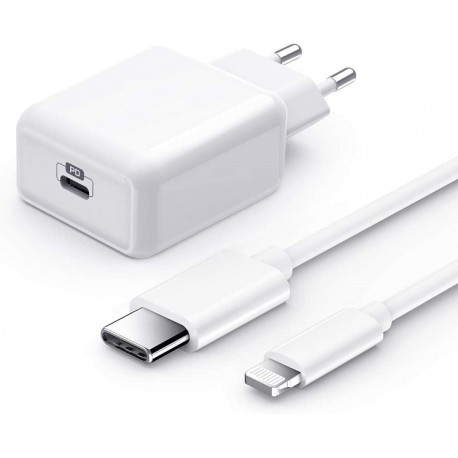 iPhone Schnellladegerät USB C 1,5m Typ C auf Lightning Kabel