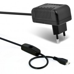 Micro-USB-Netzteil für Raspberry 5V 2,5A mit Schalter