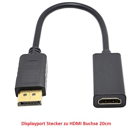 DisplayPort Stecker zu HDMI Buchse Adapter