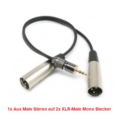 Adapter 2x XLR Mono Stecker...