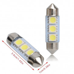 10X 12V SMD 5050 LED Soffitte Lampe Auto Standlicht Innenraum Beleuchtung  Weiß EUR 8,99 - PicClick DE