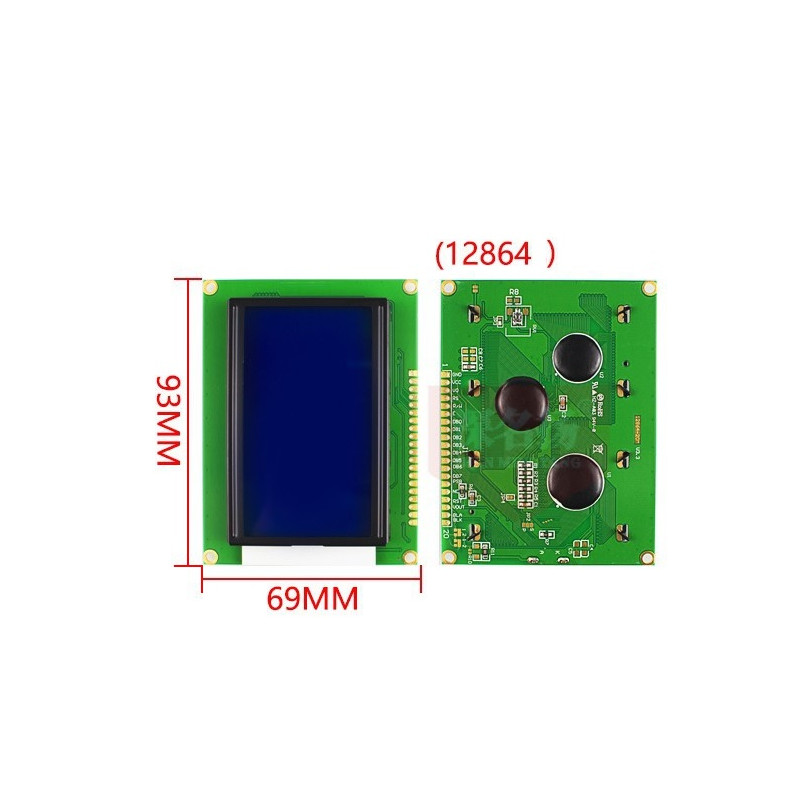 Graphic 128x64 LCD Display Module 12864 ws/bl 5V 