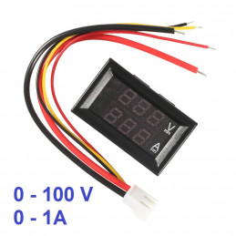Digital Voltmeter Amperemeter 0-100V 1A