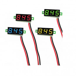 DC LED Digital Voltmeter 2,5V bis 40V 0,28 Zoll Spannung Meter Rot/ Grün/ Blau/ Gelb
