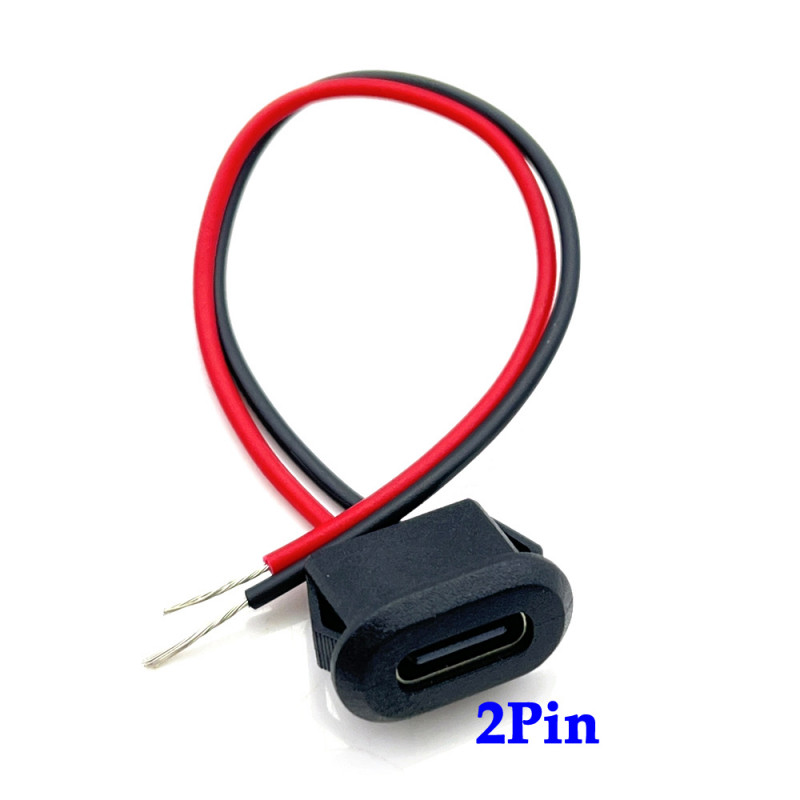 USB-Einbaubuchse Buchse, Einbau USB-34-BK USB-C® Buchse Paneldicke: 1-10 mm  TC