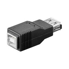 USB 2.0-Buchse (Typ A) zu USB 2.0-Buchse (Typ B)