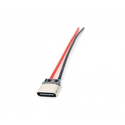 USB-C Buchse 4 pol. 7,5 cm Kabel und Schraubenloch