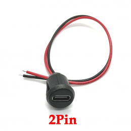 USB-C Buchse Einbau Rund...