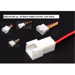 JST XH2.54 Buchse mit Kabel...