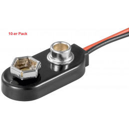Batterieclip für 9-V Blöcke...