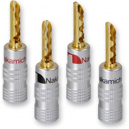 High-End Bananenstecker 24K...