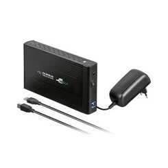 USB 3.0, Gehäuse 8,89cm (3,5") für SATA HDD, schwarz