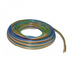Kupferlitze Kunststoff isoliert 4 x 0,14 mm² 5 m Ring 4-farbig blau/gelb/rot/grün