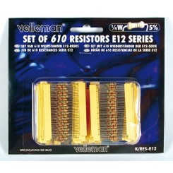 Widerstands-Set E12-Reihe K/RES-E12, 610 teilig