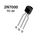 2N7000 	MOSFET, N CHANNEL, 200MA, 60V, TO-92 