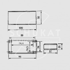 PP41SW ABS-Geh. 100x50x25 schwarz