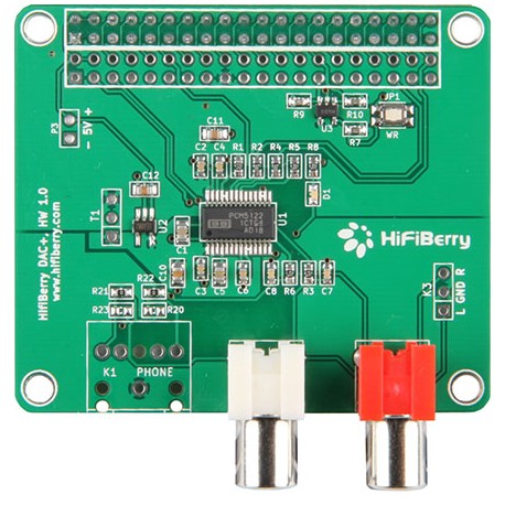 Raspberry Pi HiFiBerry DAC+, Soundmodul für Raspberry Pi B+